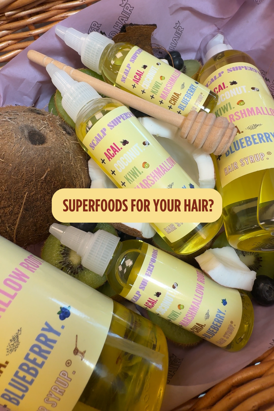 Superfoods for your hair? 🥝🫐🥥