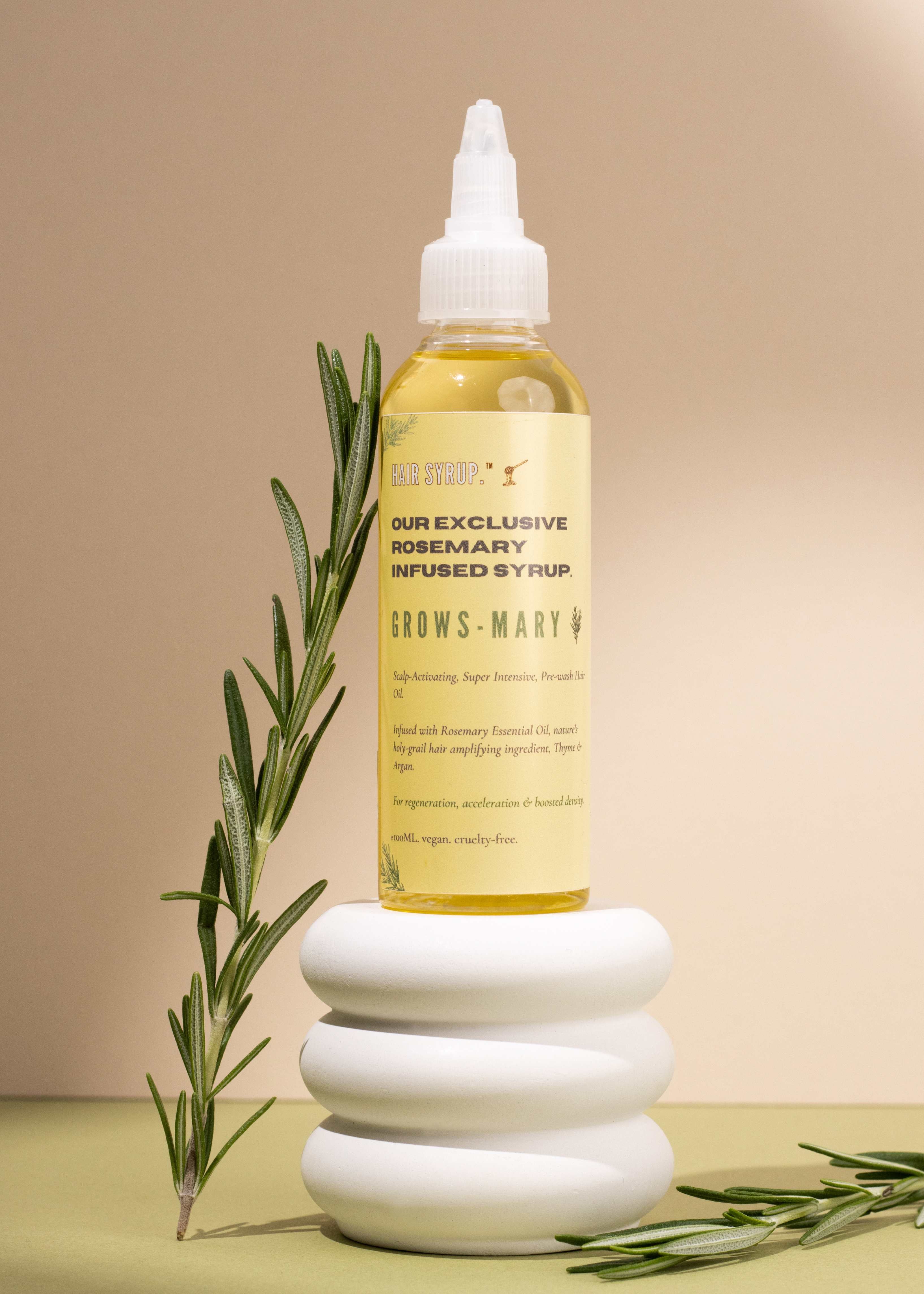 Hair Syrup Rosemary Oil "Grows-Mary" ®