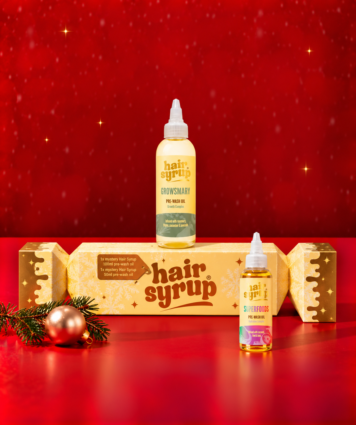 Hair Syrup Christmas cracker gift set